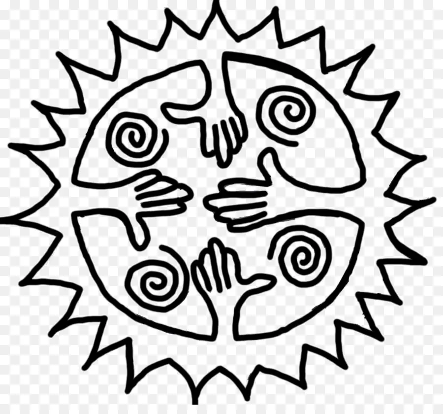 Symbole Du Soleil，Mains PNG