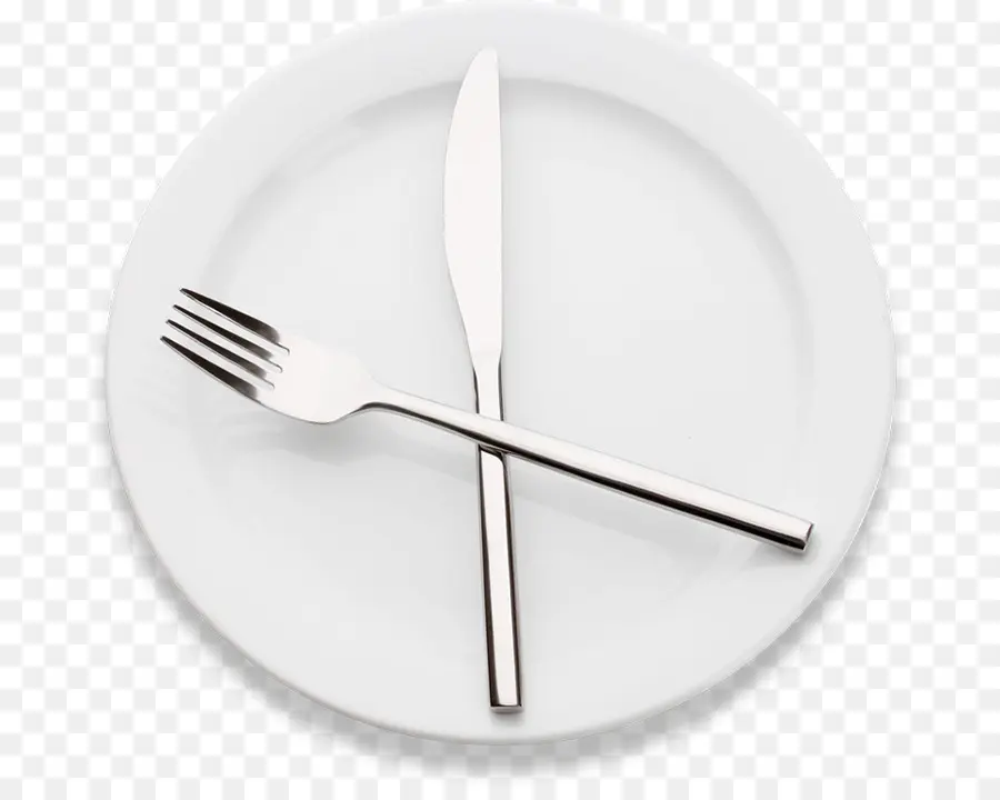 Assiette Avec Couverts，à Manger PNG