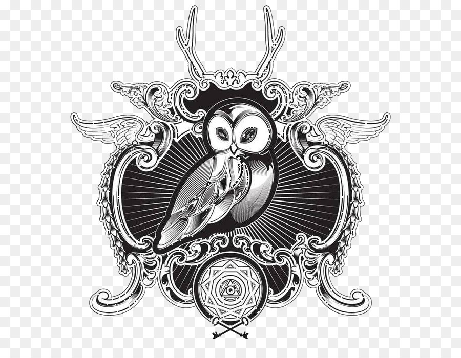 Hibou，Noir Et Blanc PNG