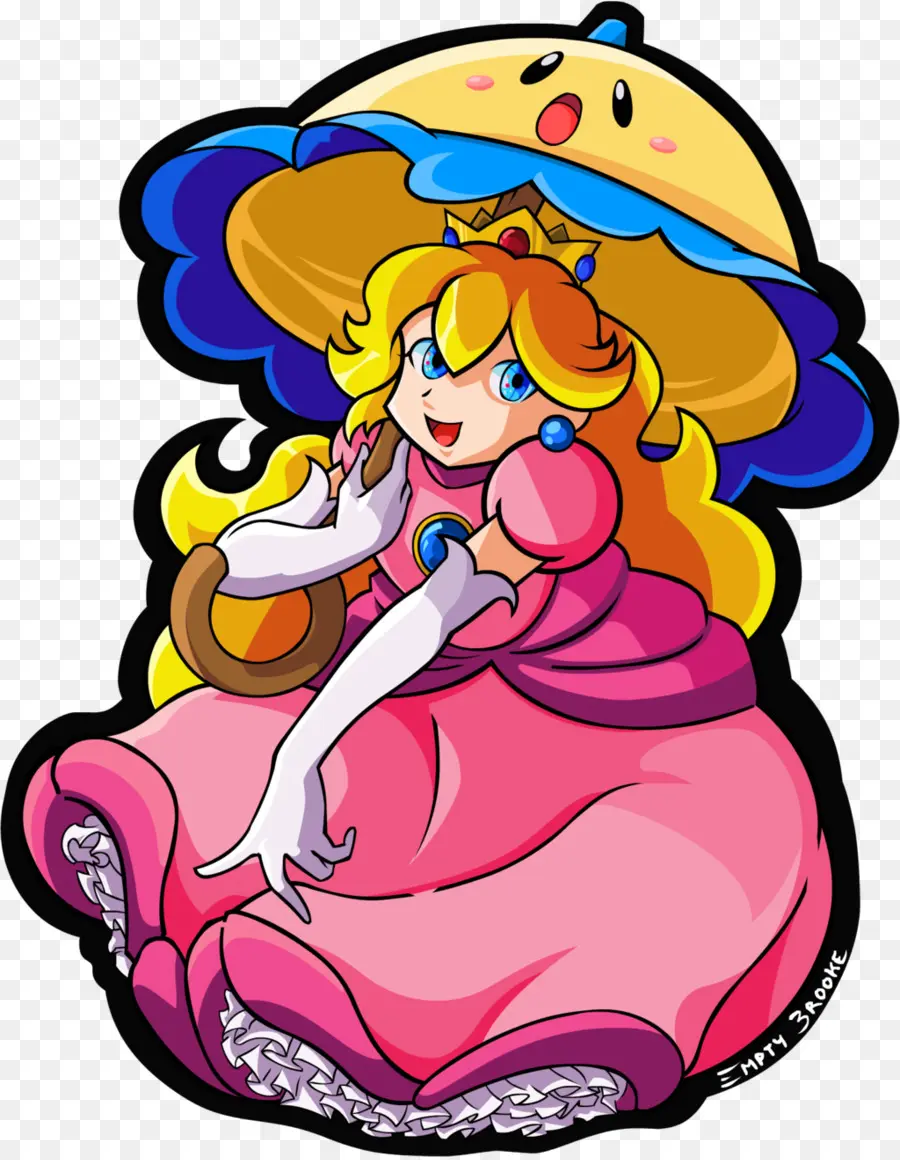 Princesse De Dessin Animé，Parapluie PNG