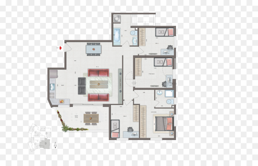 Appartement，Plan D étage PNG