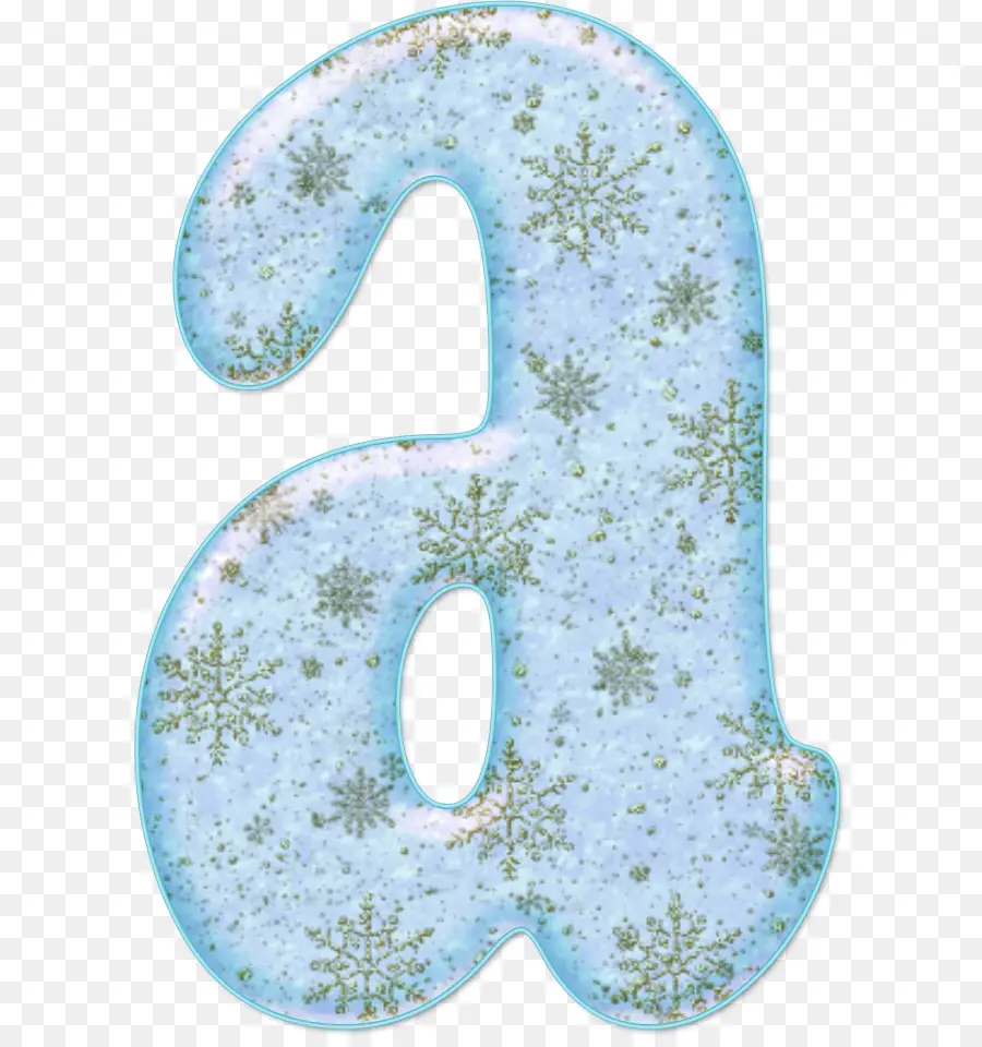 Lettre A Avec Des Flocons De Neige，Alphabet PNG