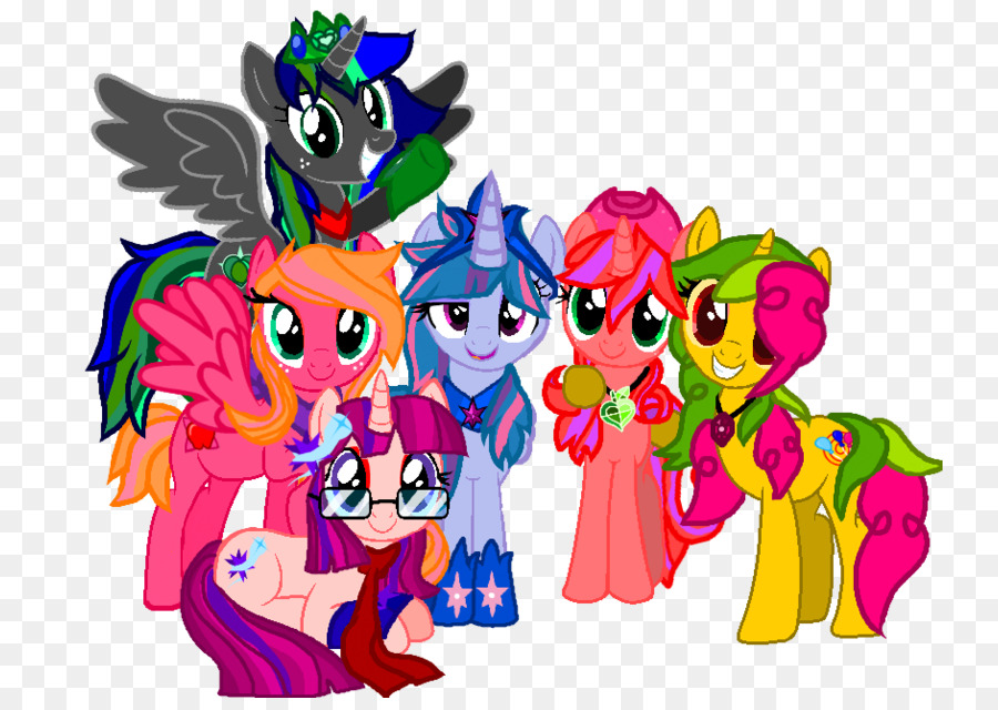 Poneys Colorés，Dessin Animé PNG