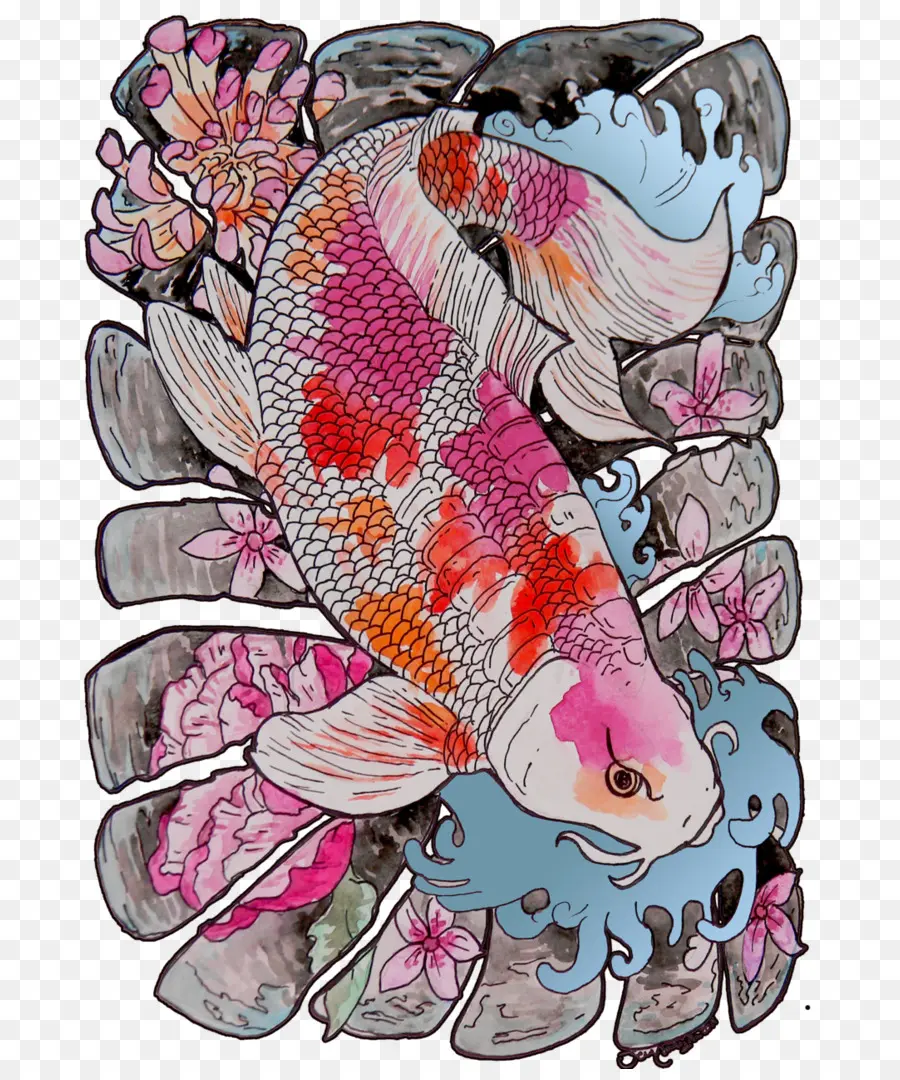 Poisson Koï，Tatouage PNG