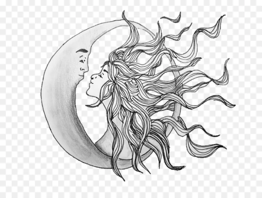 Lune Et Femme，Affronter PNG