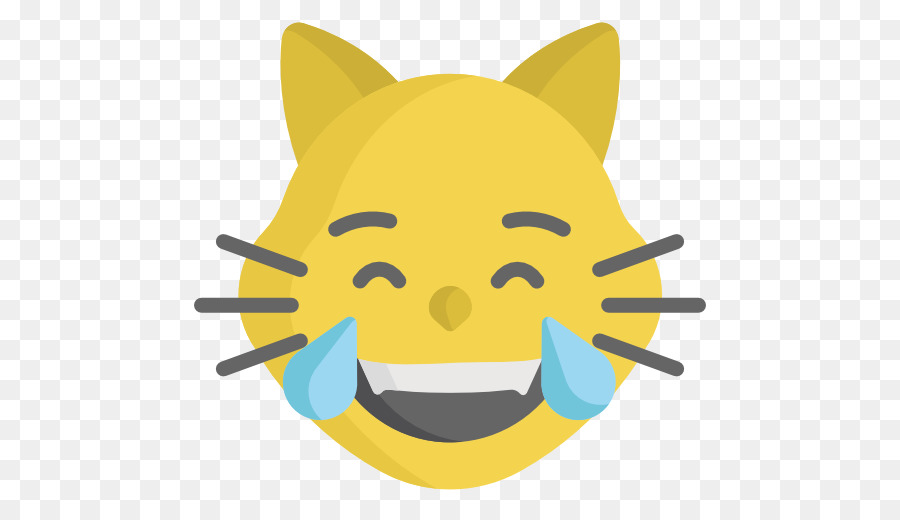 Emoji Chat Qui Rit，Affronter PNG