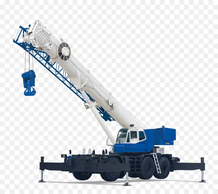 Grue Mobile Bleue Et Blanche，Construction PNG