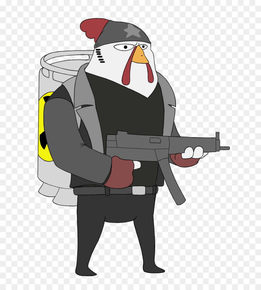 Poulet De Dessin Animé，Pistolet PNG