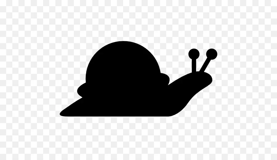 Silhouette D'escargot，Noir PNG