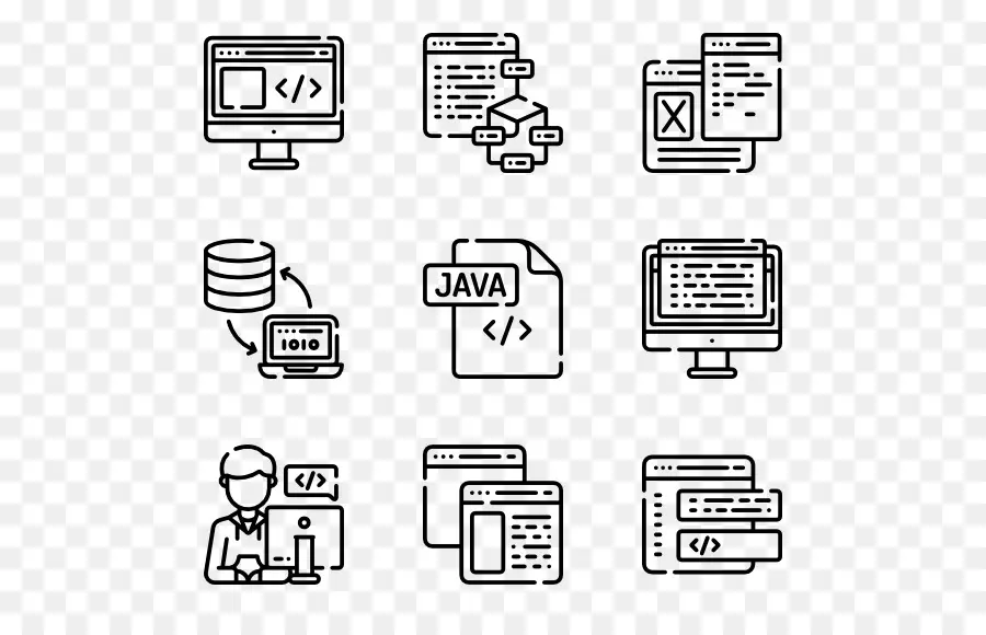 Icônes De Programmation，Code PNG