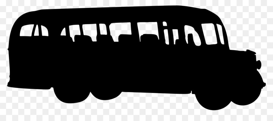 Bus，Silhouette PNG