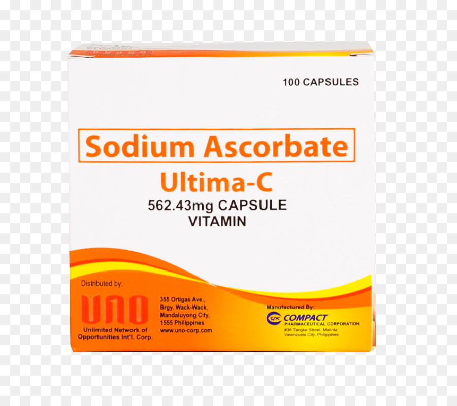 Boîte De Vitamines，Ascorbate De Sodium PNG