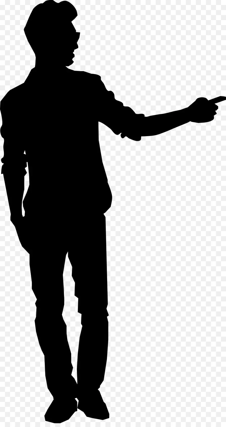 Silhouette，Pointage PNG