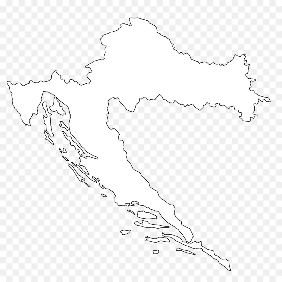 Carte De La Croatie，Pays PNG