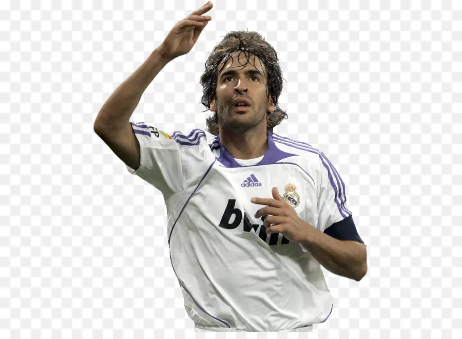 Joueur De Football En Maillot Blanc，Réal Madrid PNG