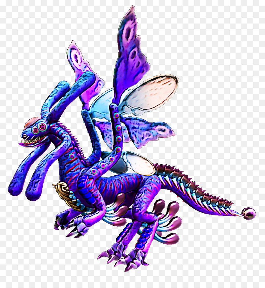 Dragon Violet，Ailes PNG