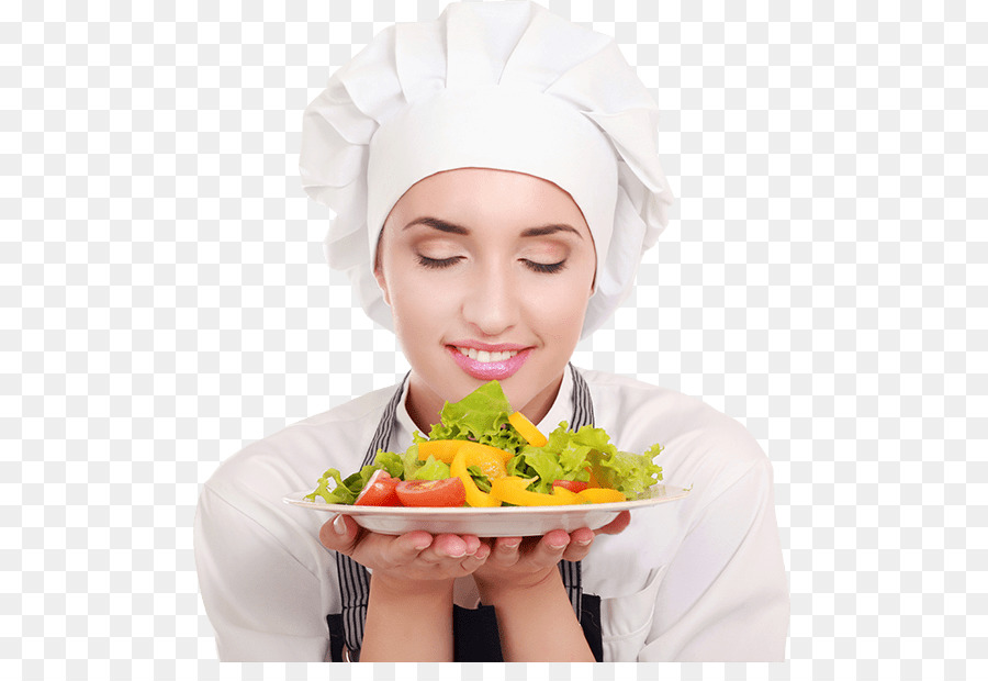 Chef Avec Salade，Cuisiner PNG