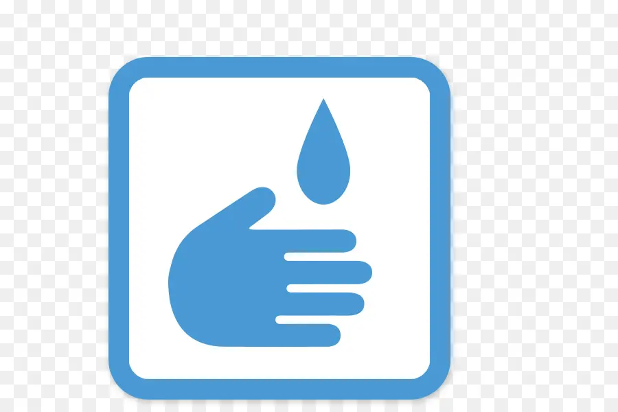 Lavage Des Mains，Bleu PNG