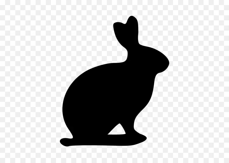 Silhouette De Lapin，Lapin PNG