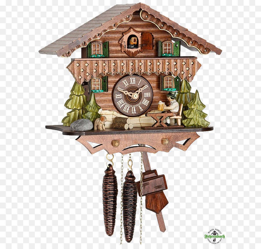 Horloge à Coucou，En Bois PNG