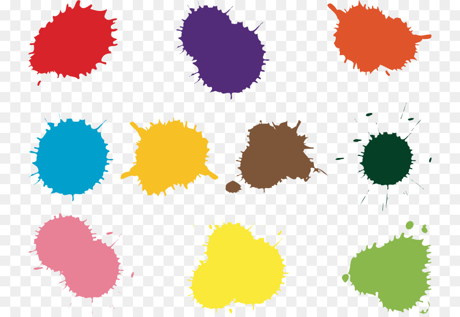 Éclaboussures De Peinture，Couleurs PNG