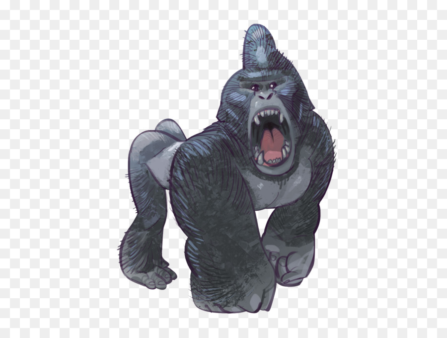 Des Gorilles Occidentaux，Sculpture PNG