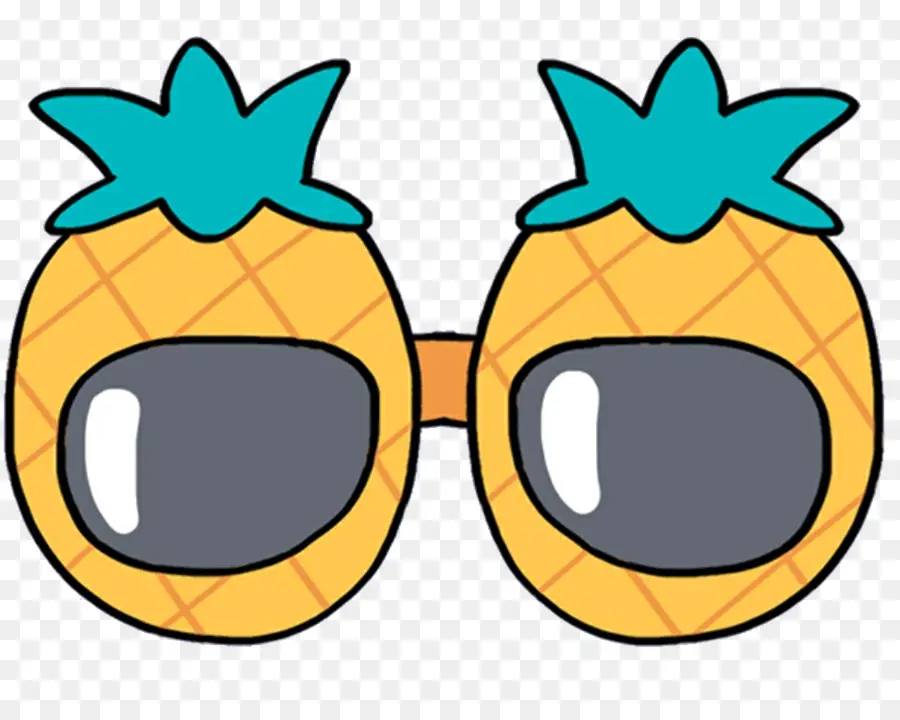 Verres à Ananas，Lunettes PNG