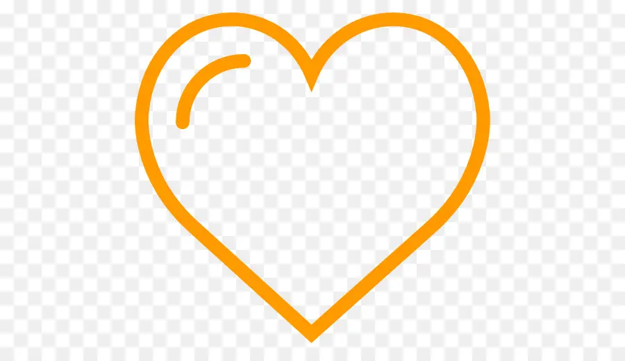 Coeur Orange，Amour PNG