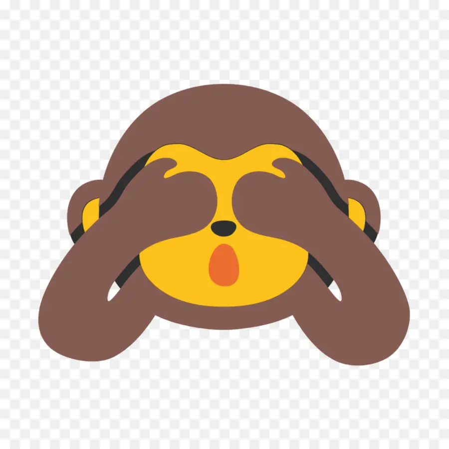 Emoji De Singe，Ne Vois Aucun Mal PNG