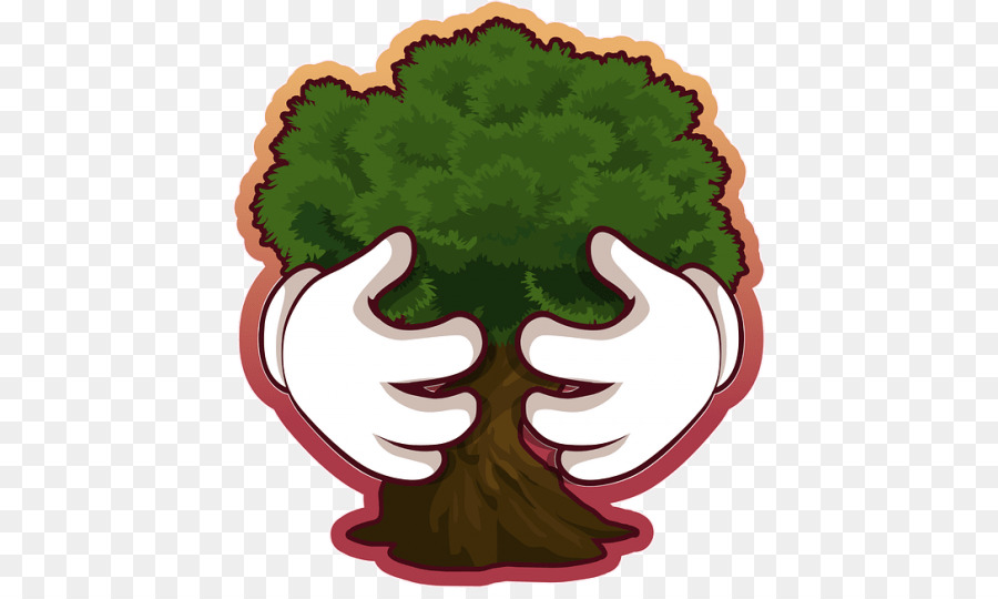 Arbre Avec Les Mains，Dessin Animé PNG