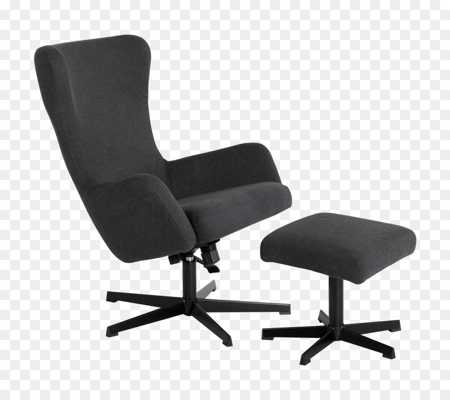 Chaise De Bureau Noire，Ergonomique PNG