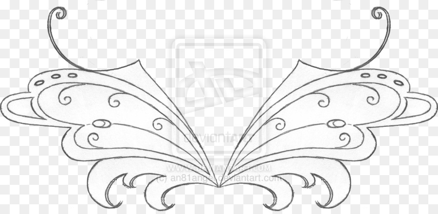 Ailes De Papillon，Contour PNG