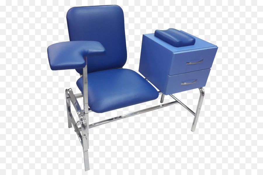 Chaise Médicale，Bleu PNG