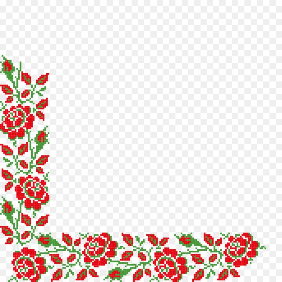 Bordure Florale，Fleurs PNG