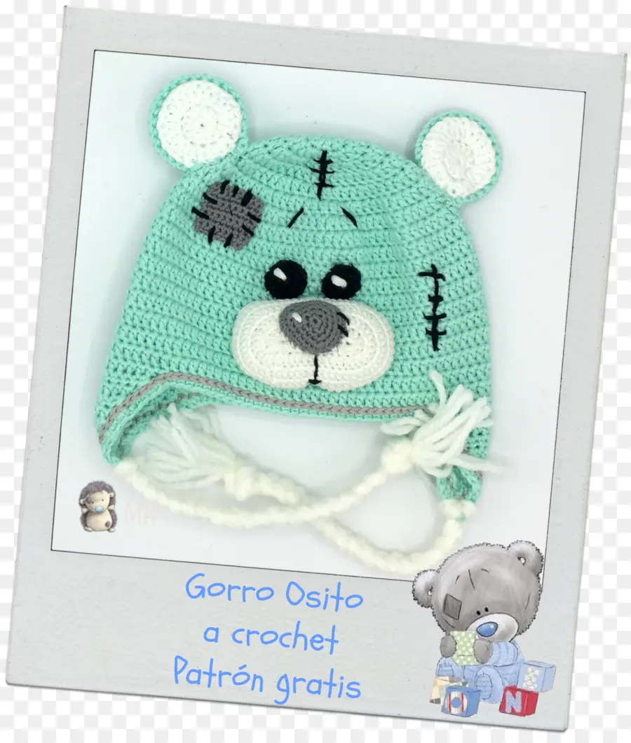 Chapeau D'ours Au Crochet，Crocheter PNG