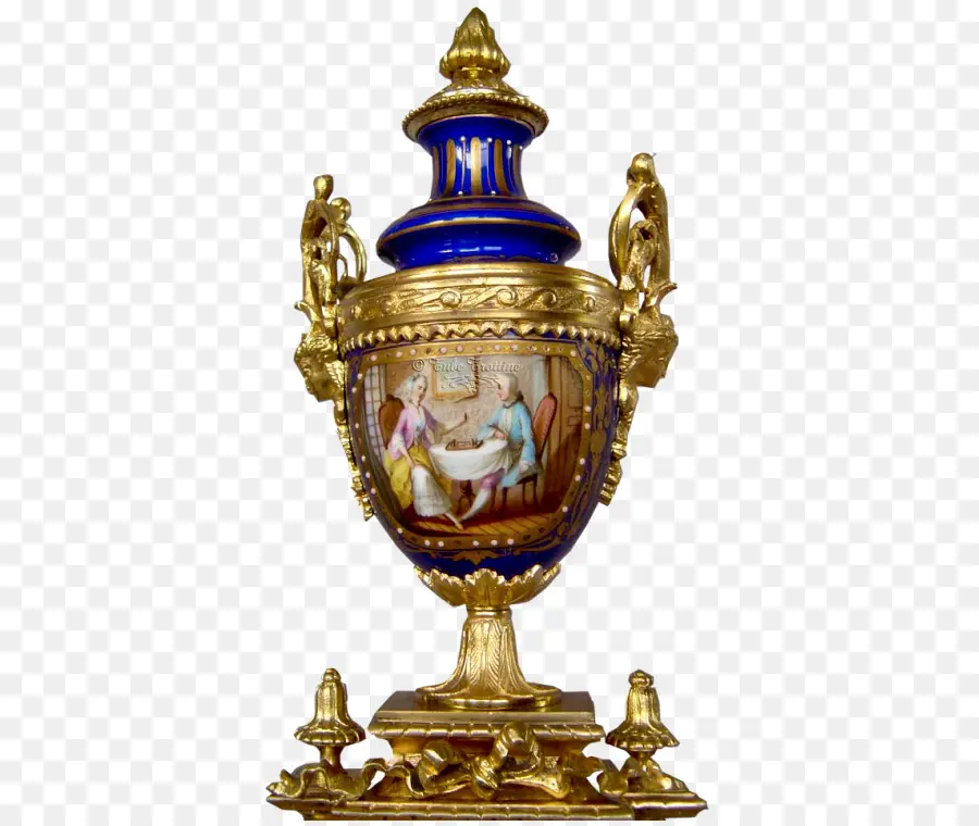 Vase Antique，Or PNG