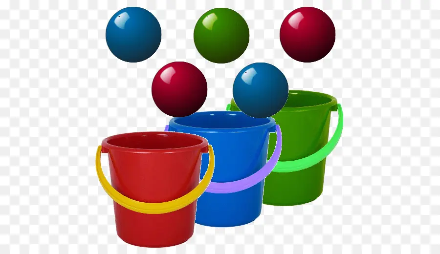 Seaux Et Balles Colorés，Jouer PNG