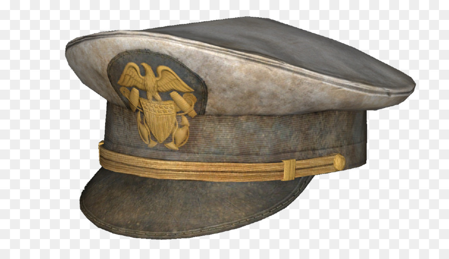 Casquette Militaire，Noir PNG