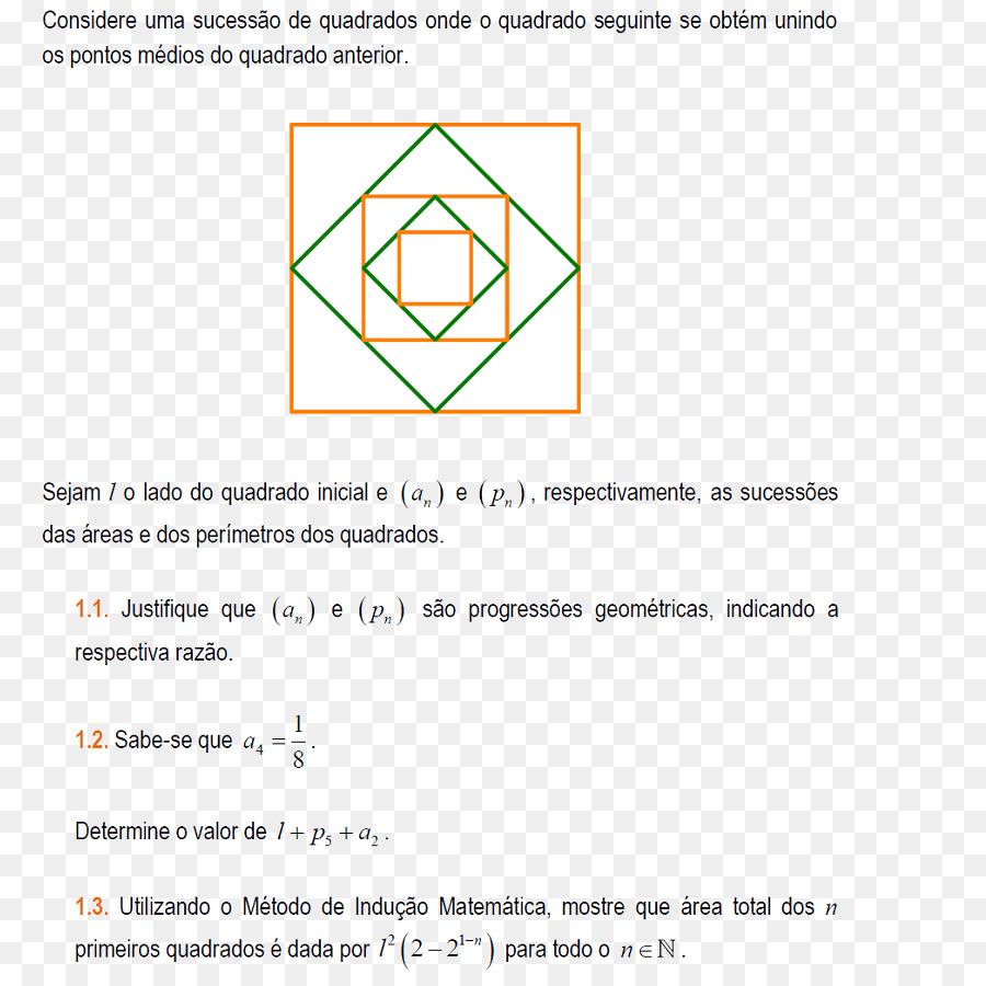 Progression Géométrique，Carrés PNG