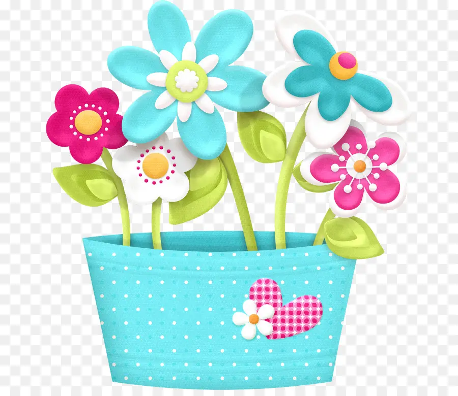 Pot De Fleur，Coloré PNG