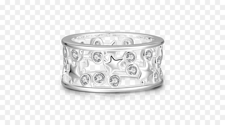 Bague En Argent，Diamants PNG