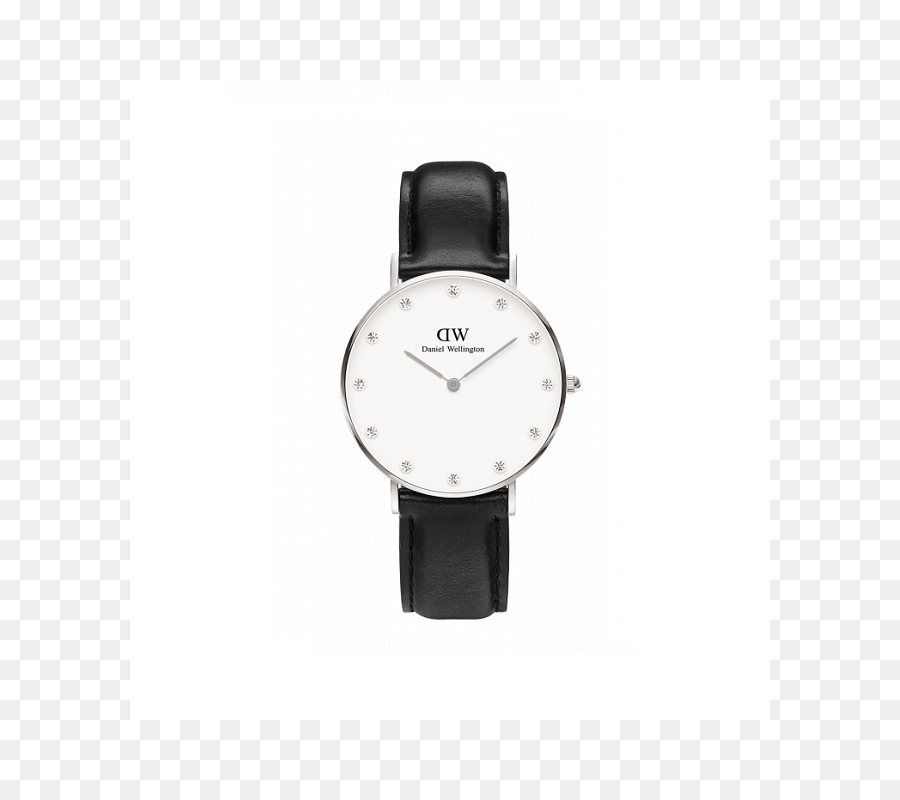 Montre En Cuir Noir，Élégant PNG