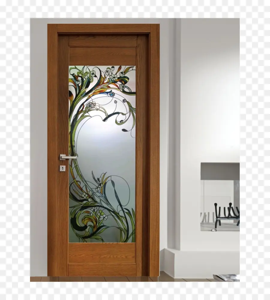 Porte Décorative，Verre PNG