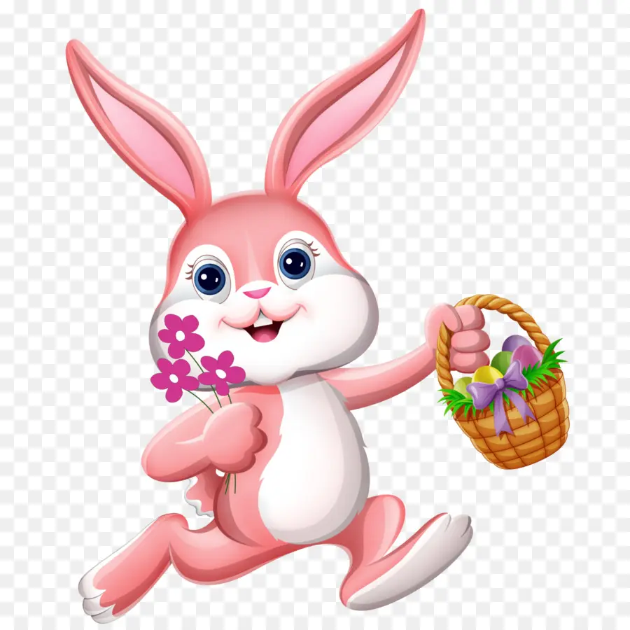 Lapin De Pâques，Rose PNG