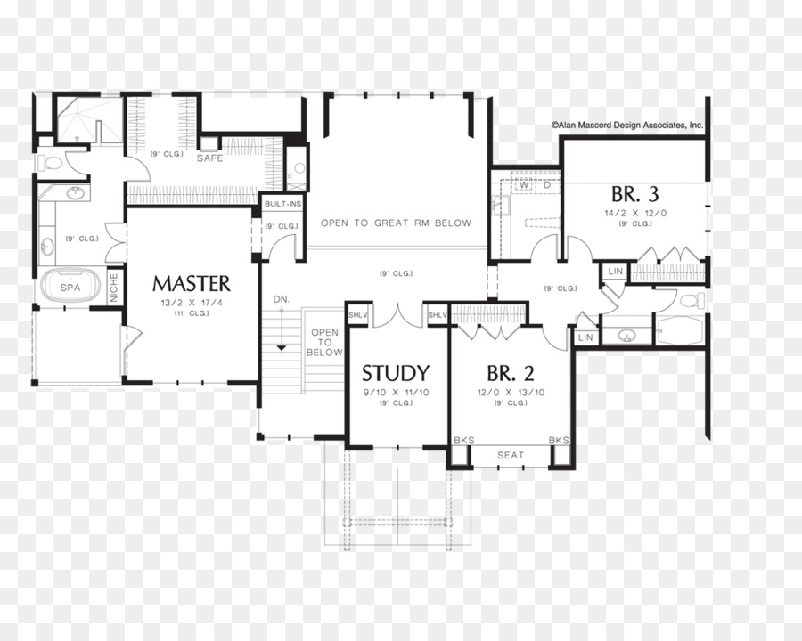 Plan D étage，Maison PNG