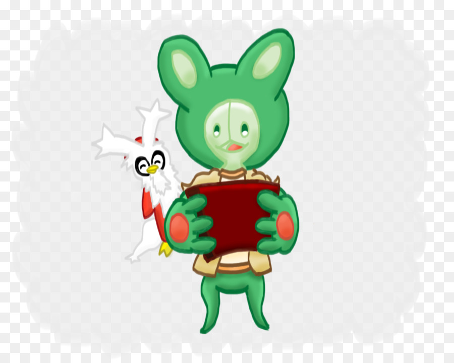 Lapin De Pâques，Vert PNG