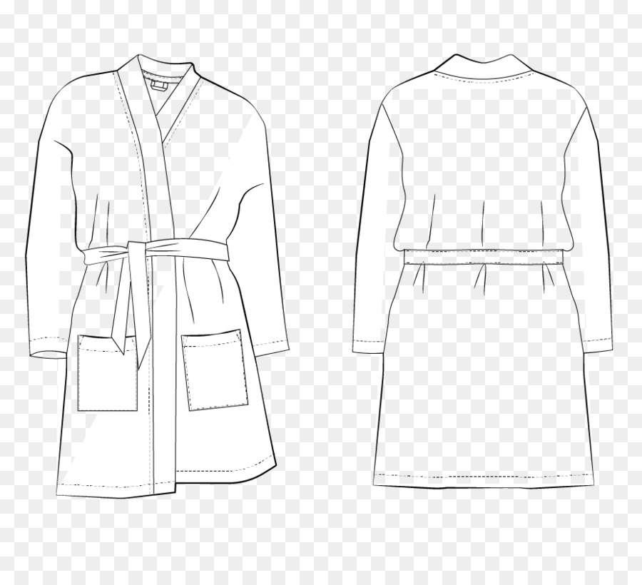 Croquis De Peignoir，Vêtements PNG