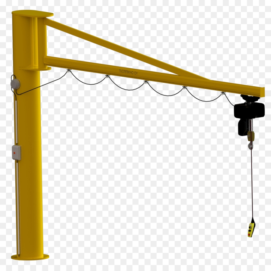 Grue Industrielle Jaune，Hisser PNG