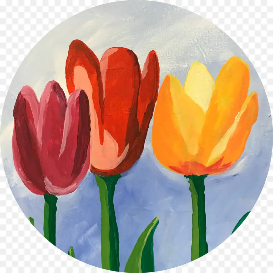 Tulipes，Peinture PNG