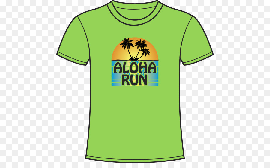 Tshirt，Aloha Exécuter PNG